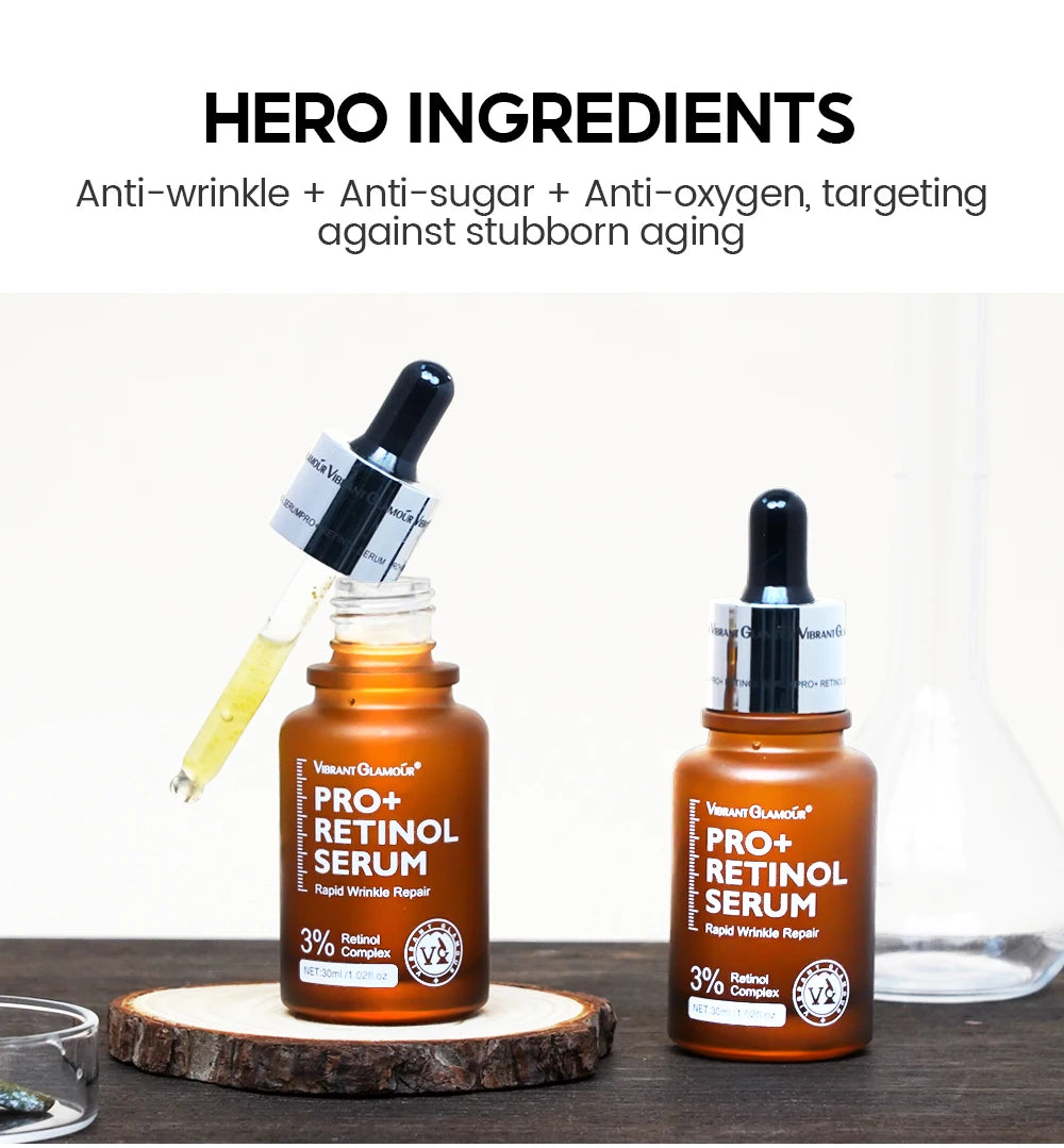 Sérum visage Pro + 3% rétinol 3X Peptides 5X Vitamine E
